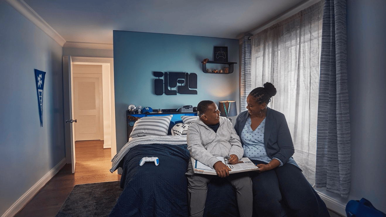 DuJuan after receiving his cochlear implant