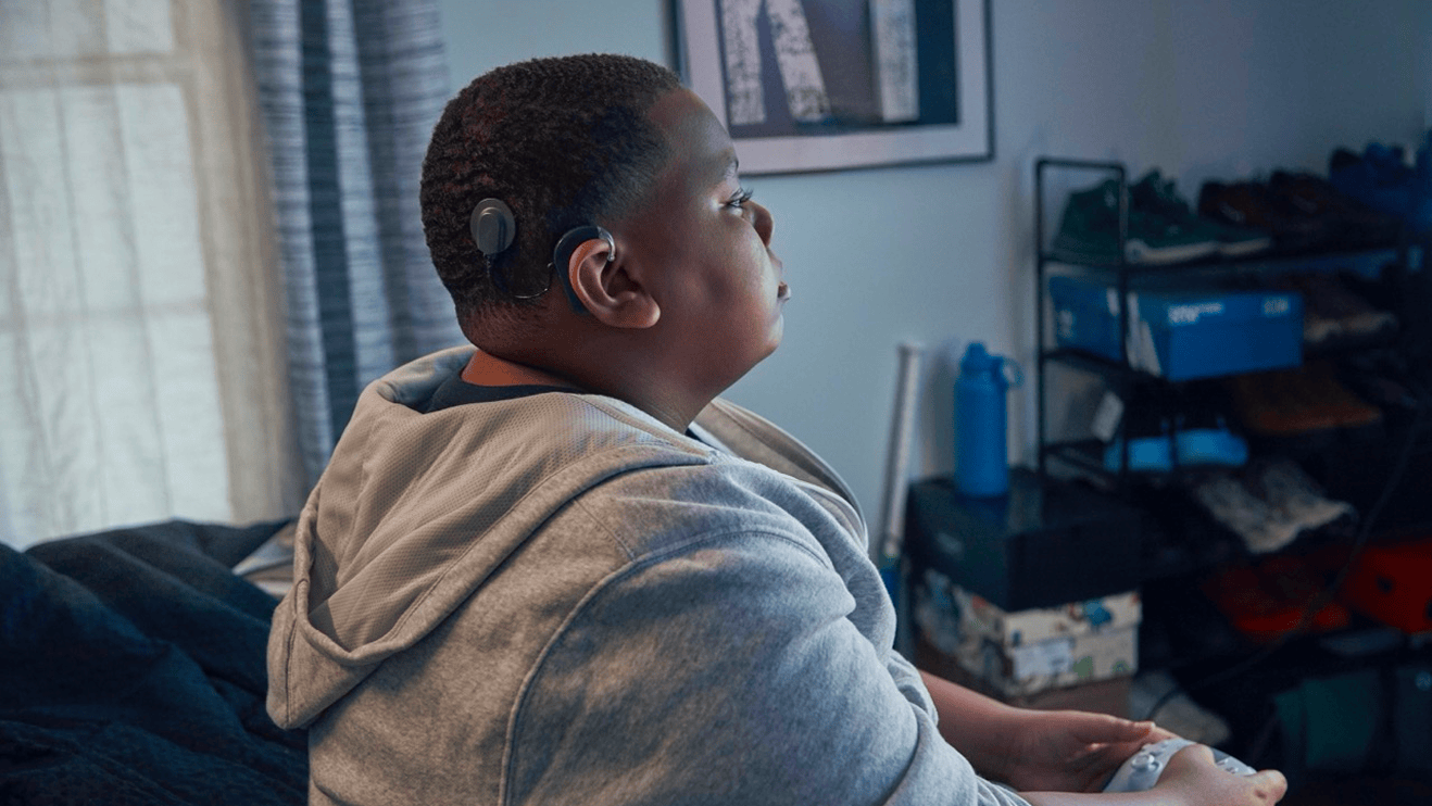 DuJuan as a young teen before his hearing loss